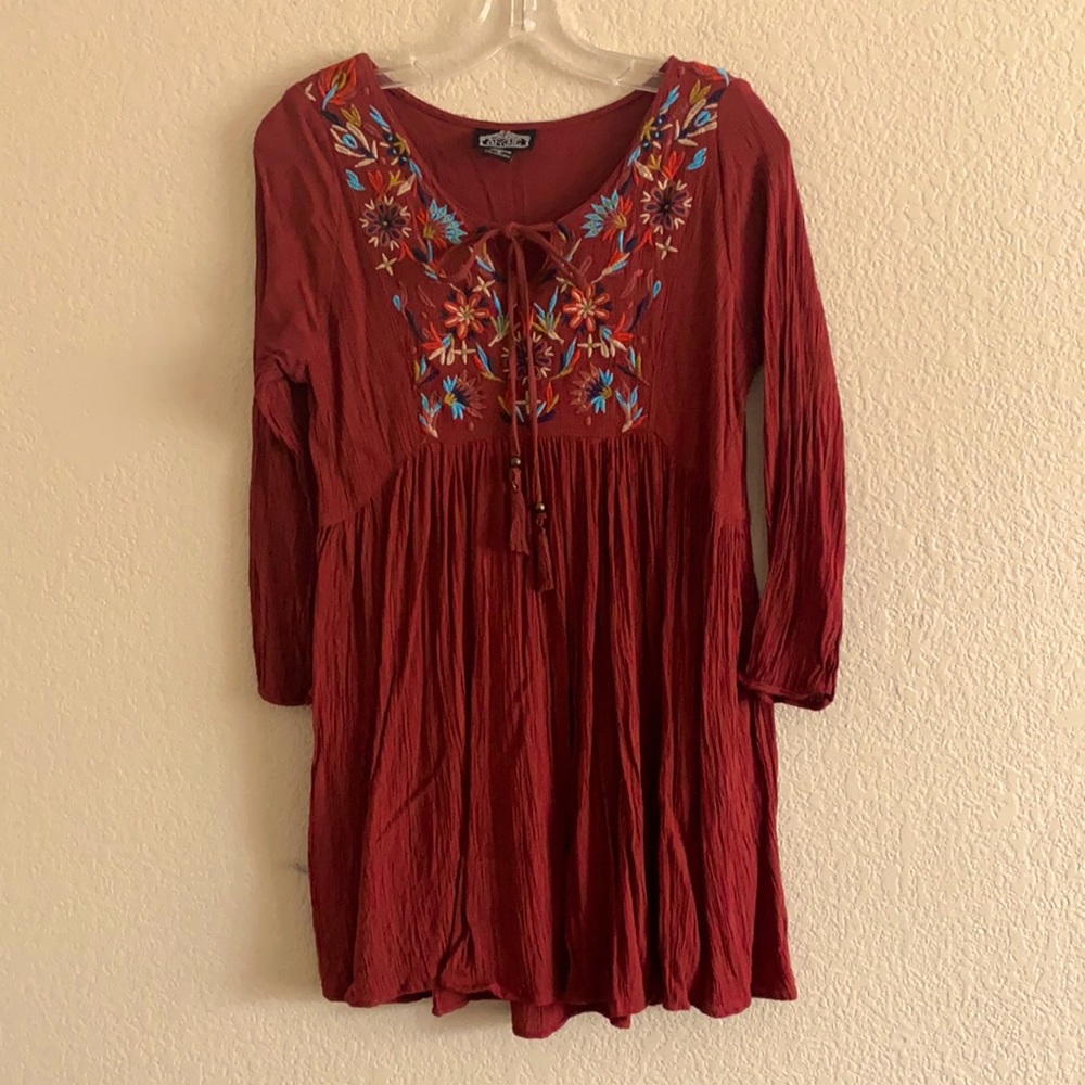 Mini Peasant Dress